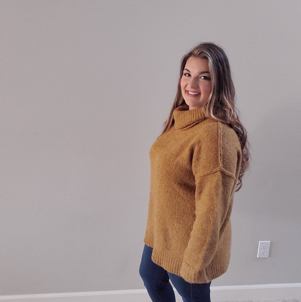 Oversized Turtleneck Sweater S-3XL